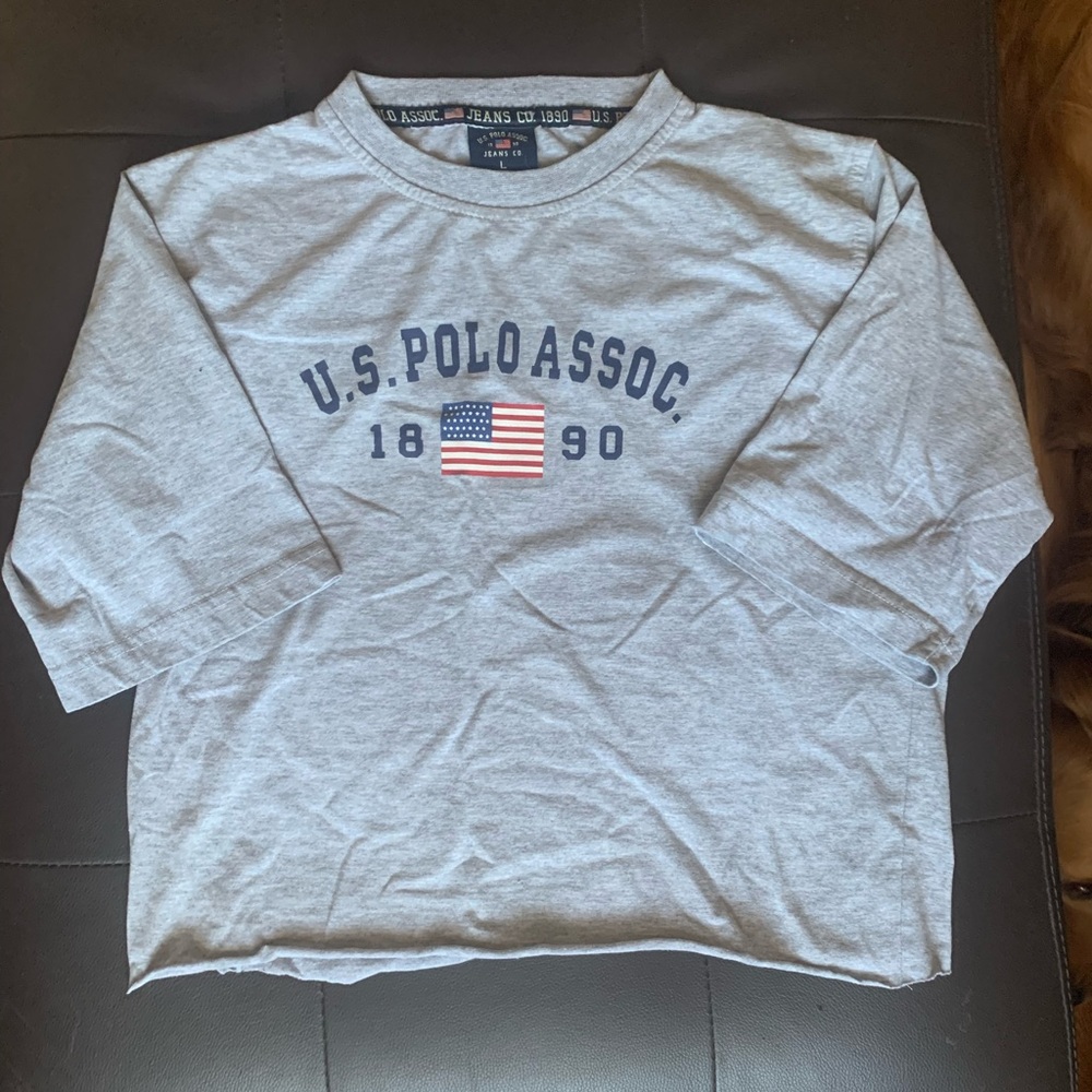 cropped polo shirt